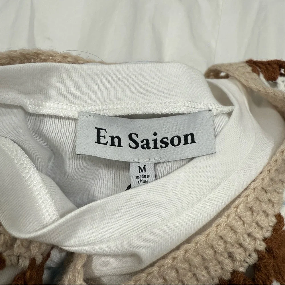 Women’s New En Saison Evie Mixed Media Mini Dress Size M MSRP $160 - Picture 4 of 9